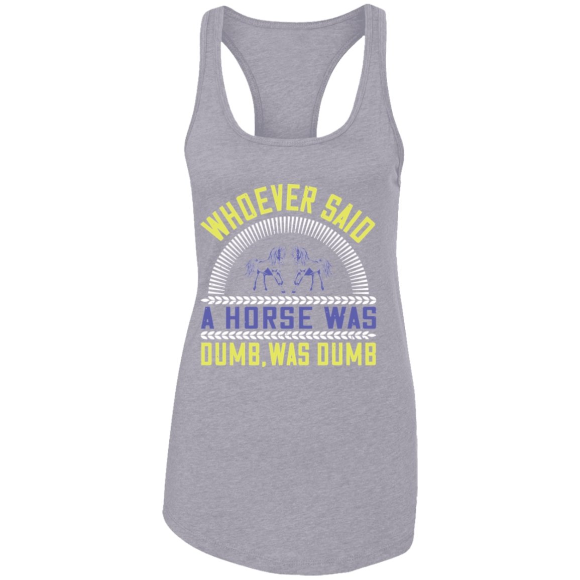 Horse Design Ladies Ideal Racerback Tank - Alexecom.com
