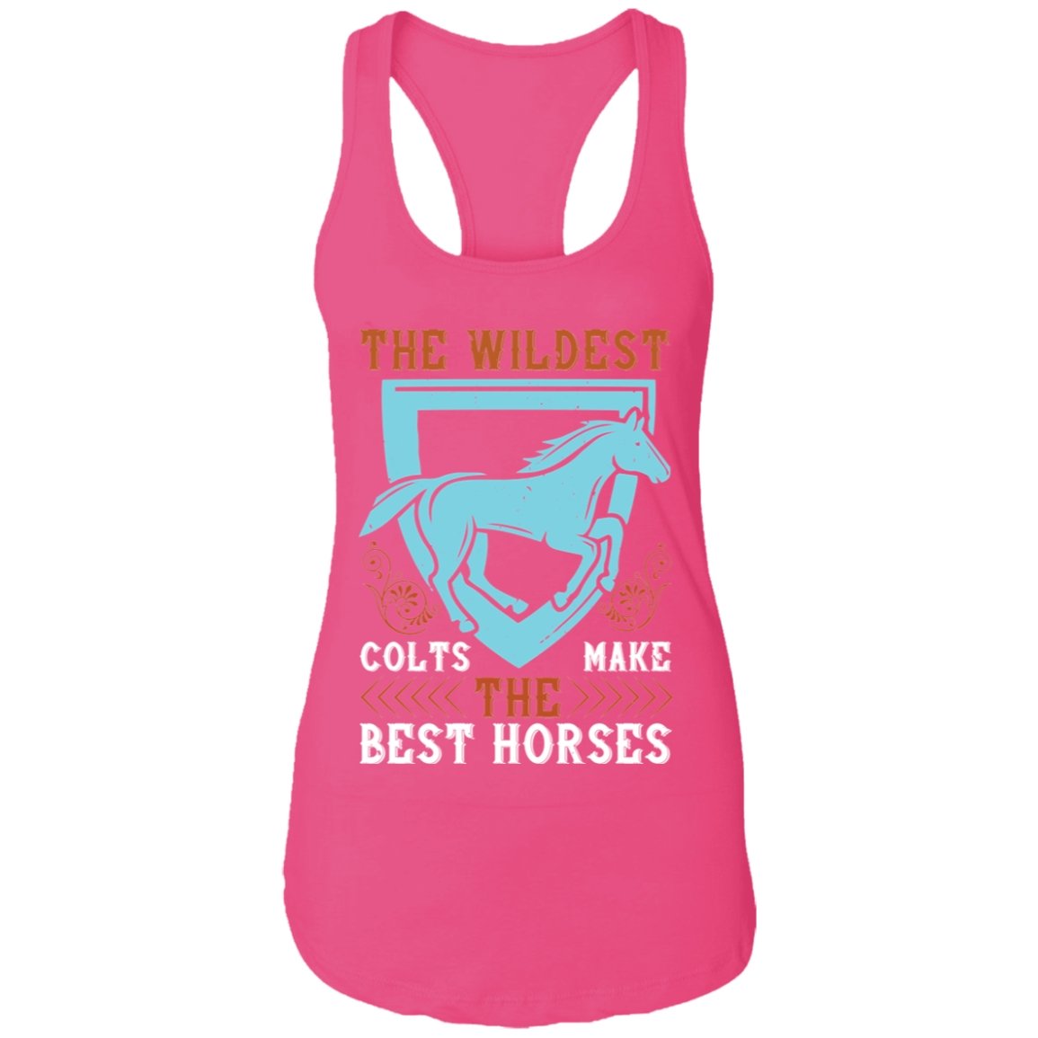 Horse Design Ladies Ideal Racerback Tank - Alexecom.com