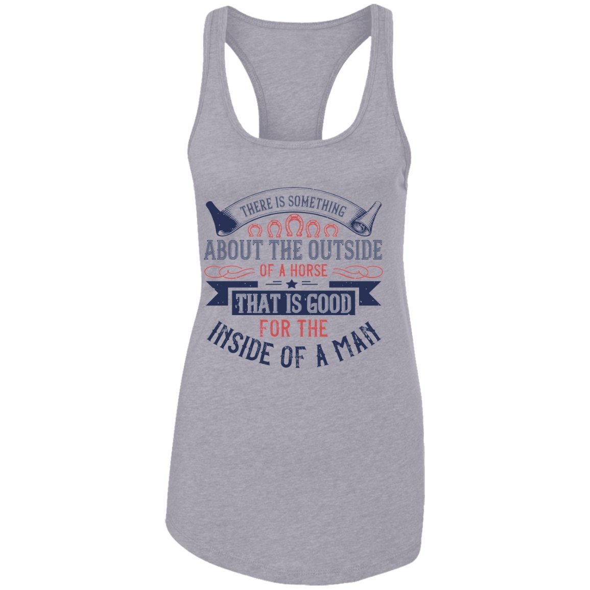 Horse Design Ladies Ideal Racerback Tank - Alexecom.com