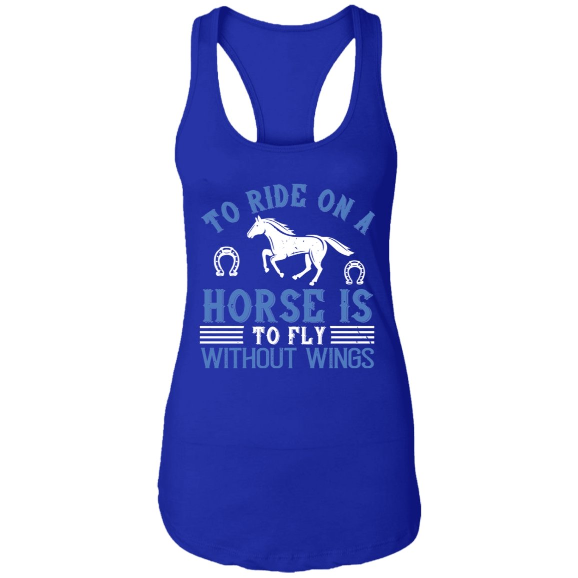 Horse Design Ladies Ideal Racerback Tank - Alexecom.com