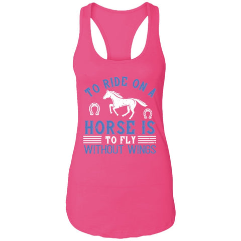 Image of Horse Design Ladies Ideal Racerback Tank - Alexecom.com
