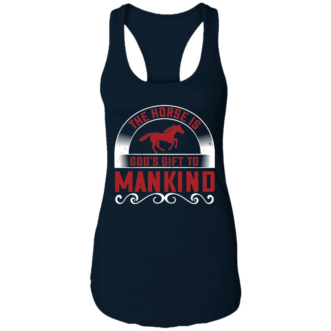 Horse Design Ladies Ideal Racerback Tank - Alexecom.com