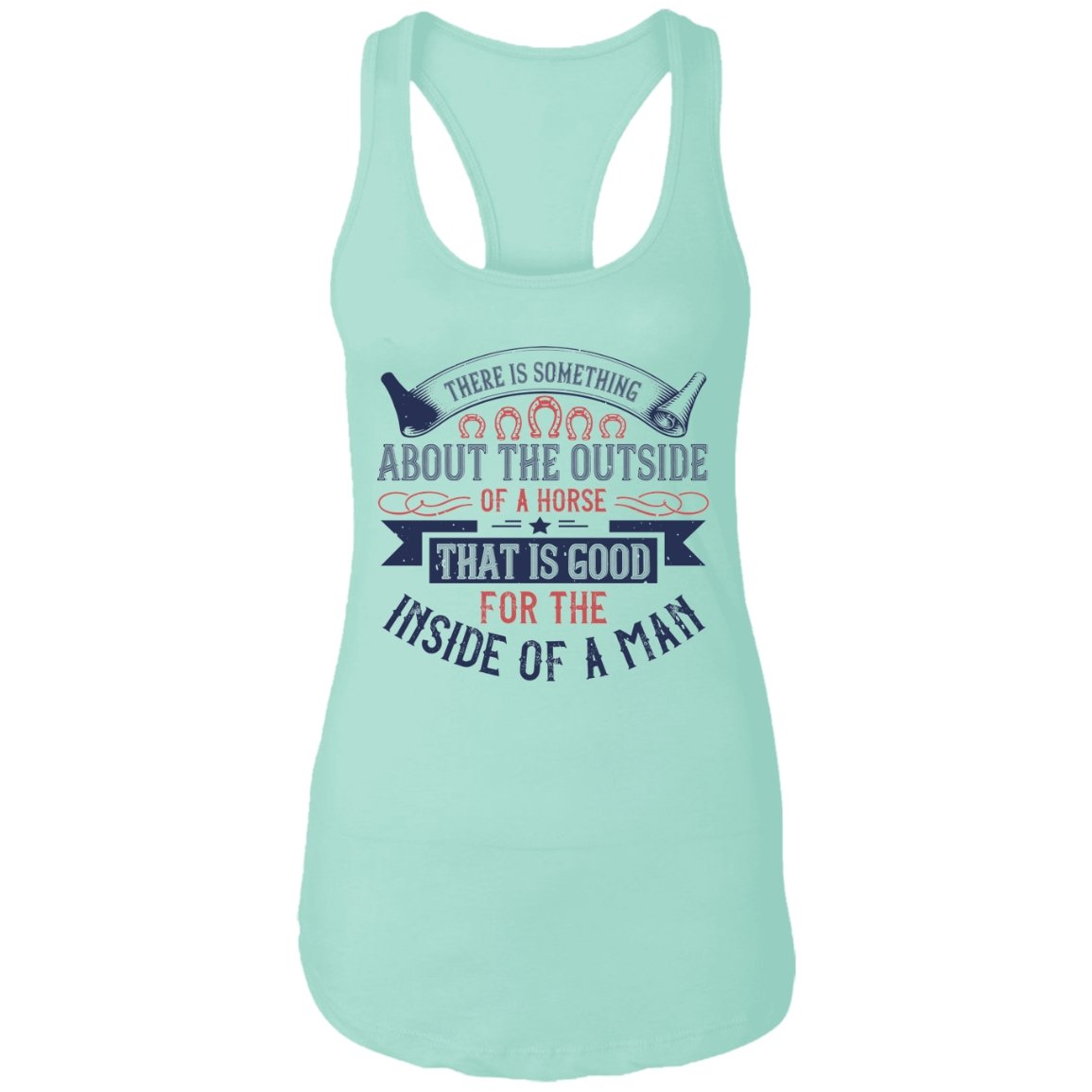 Horse Design Ladies Ideal Racerback Tank - Alexecom.com