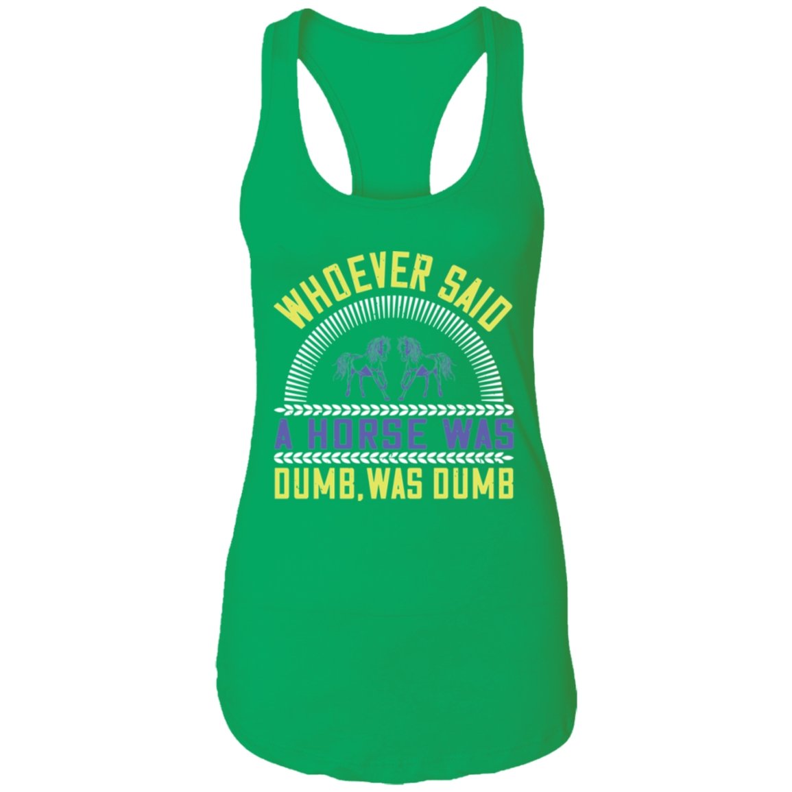 Horse Design Ladies Ideal Racerback Tank - Alexecom.com