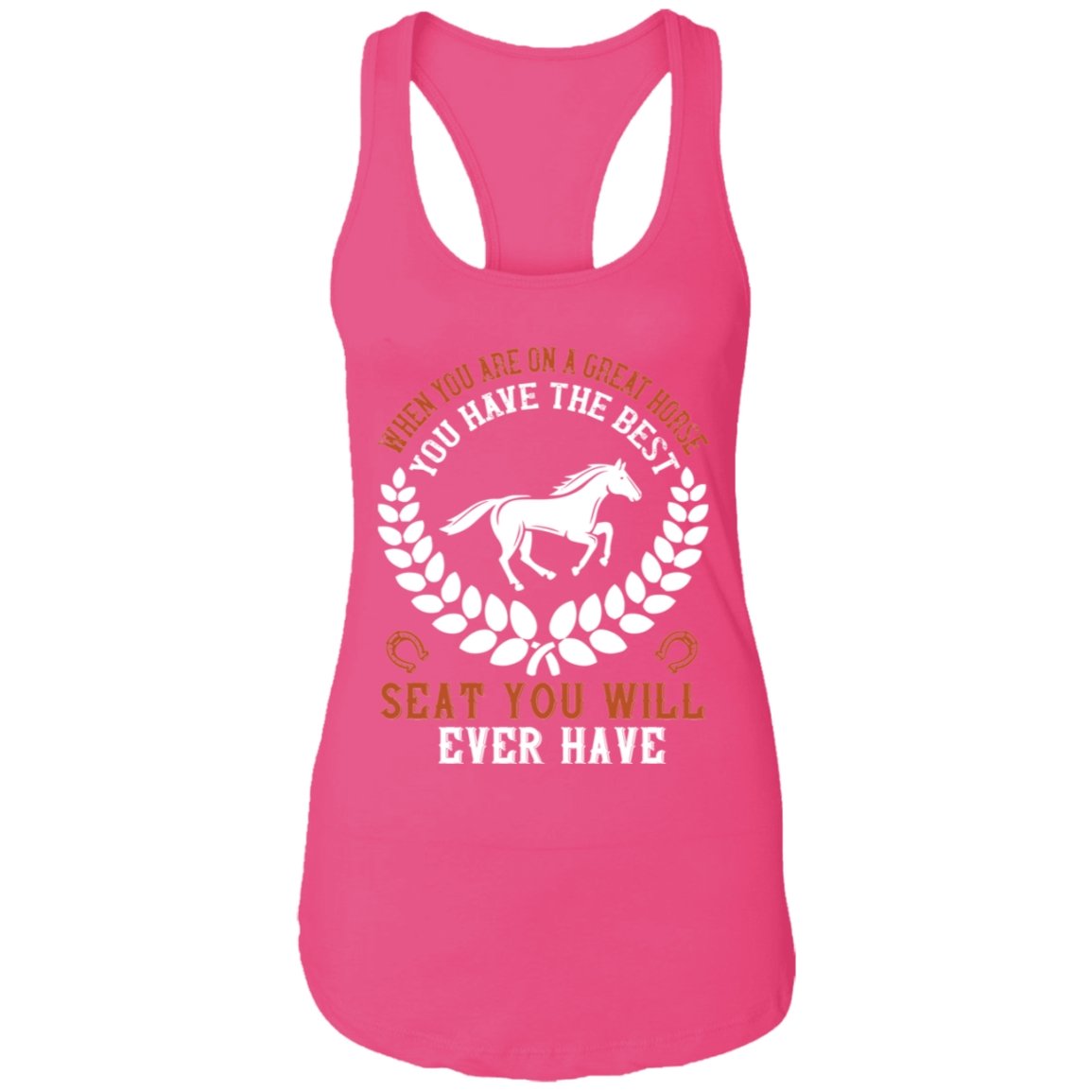 Horse Design Ladies Ideal Racerback Tank - Alexecom.com