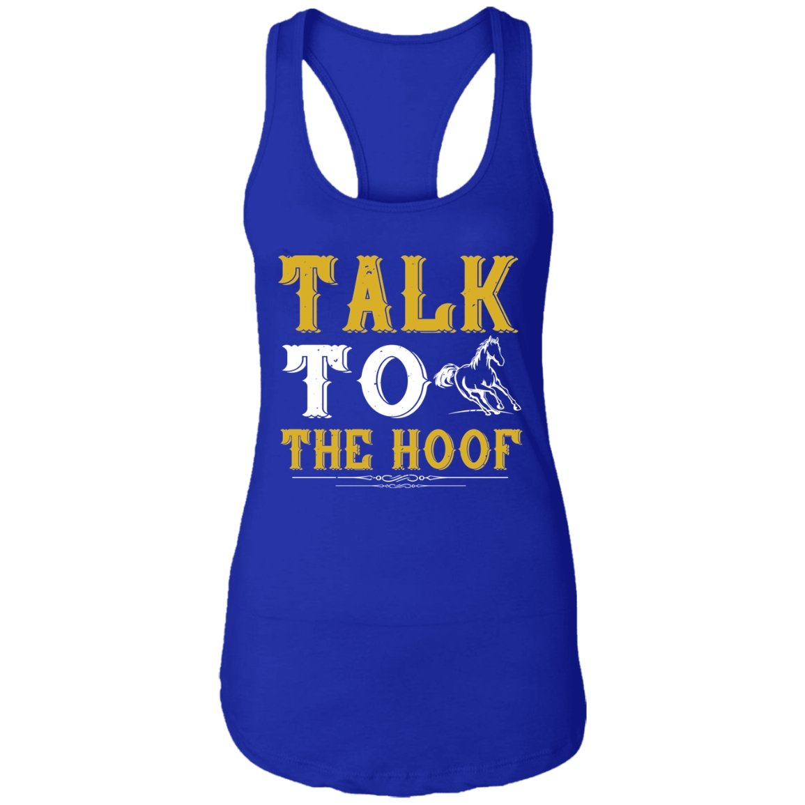 Horse Design Ladies Ideal Racerback Tank - Alexecom.com