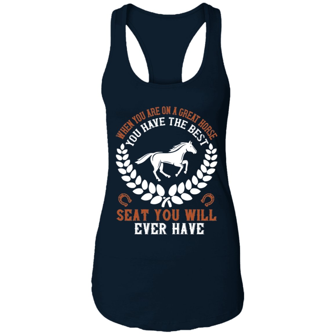 Horse Design Ladies Ideal Racerback Tank - Alexecom.com