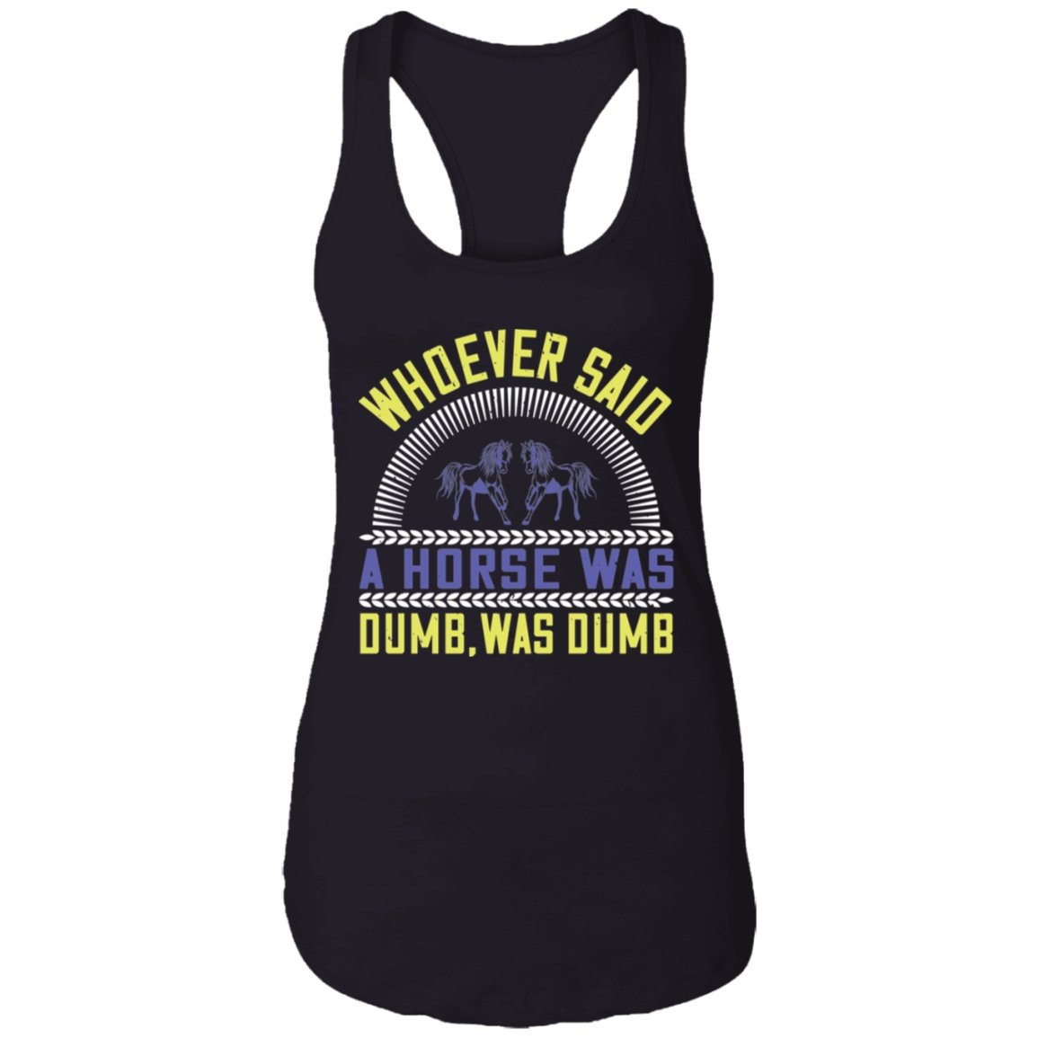 Horse Design Ladies Ideal Racerback Tank - Alexecom.com