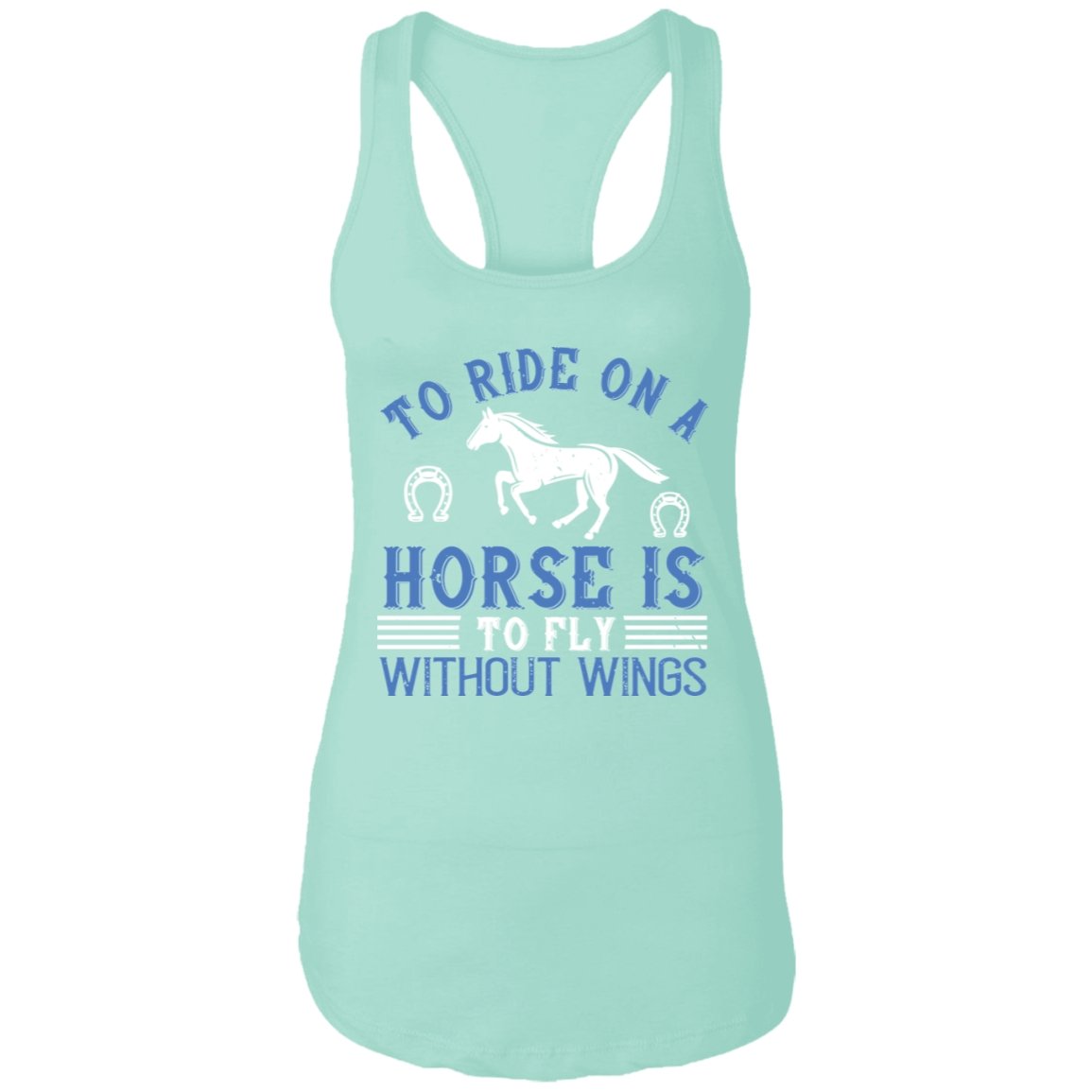 Horse Design Ladies Ideal Racerback Tank - Alexecom.com