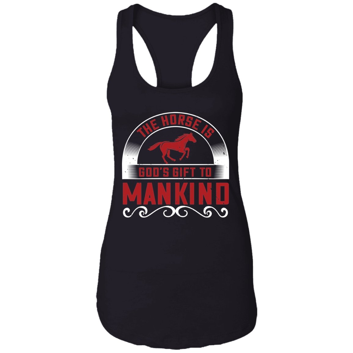 Horse Design Ladies Ideal Racerback Tank - Alexecom.com