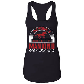 Horse Design Ladies Ideal Racerback Tank - Alexecom.com