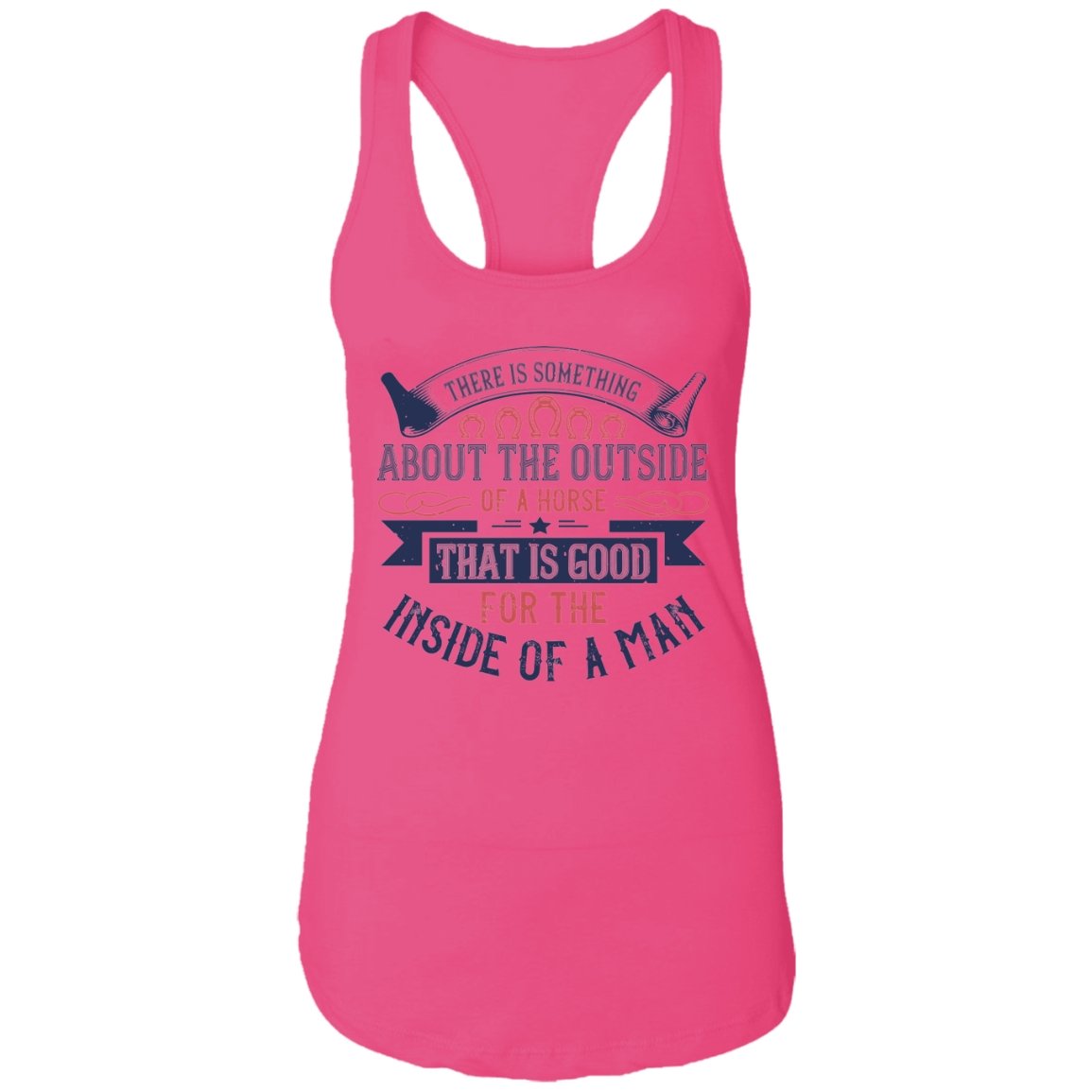 Horse Design Ladies Ideal Racerback Tank - Alexecom.com