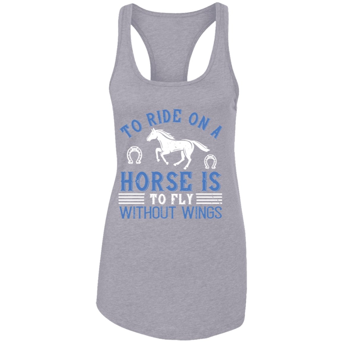 Horse Design Ladies Ideal Racerback Tank - Alexecom.com