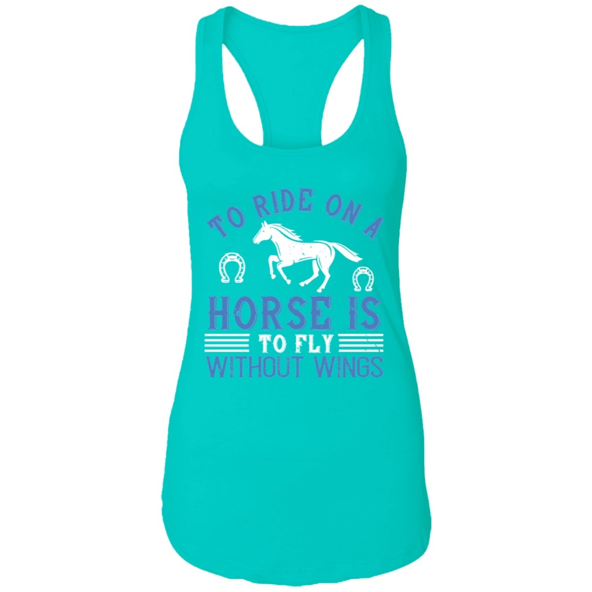 Horse Design Ladies Ideal Racerback Tank - Alexecom.com