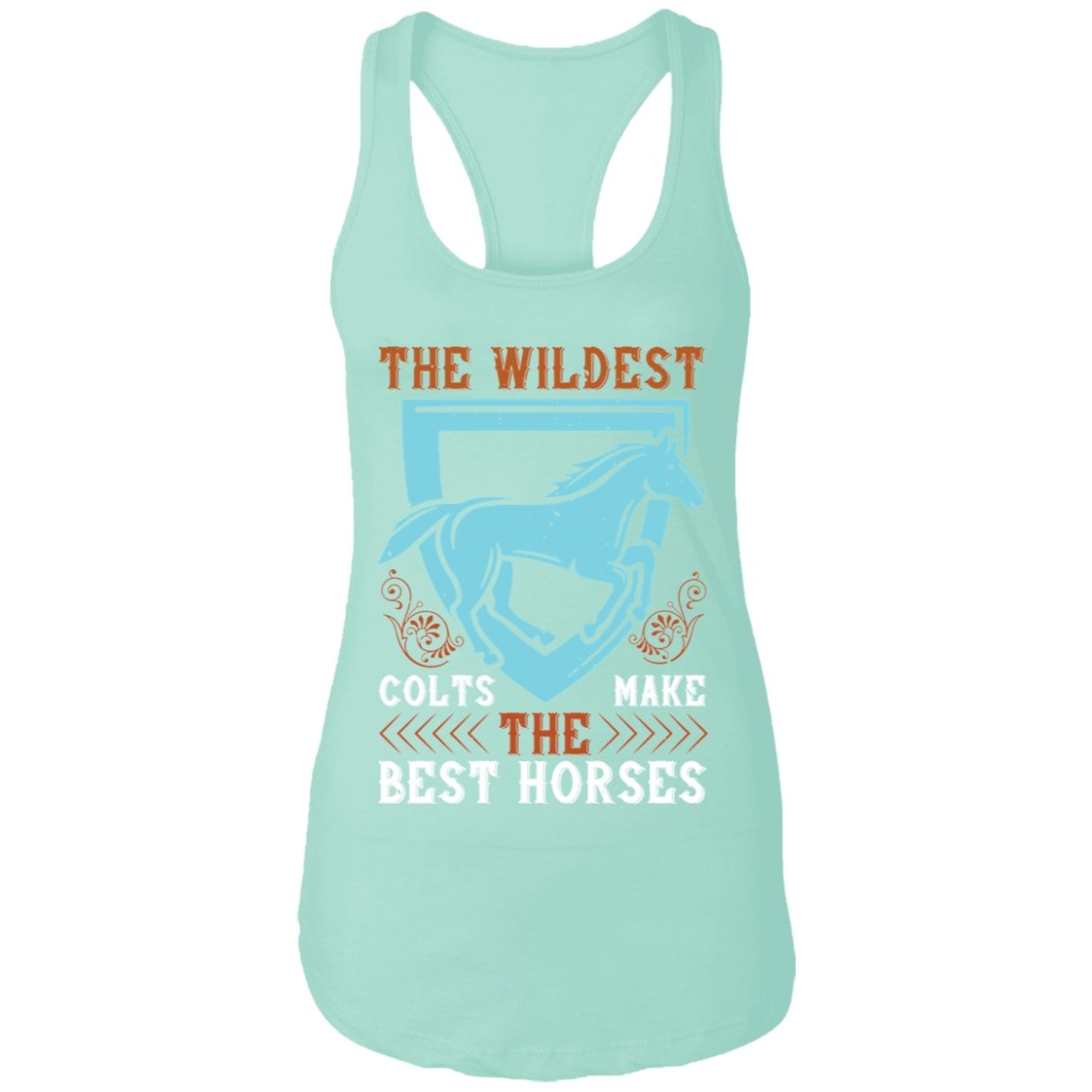 Horse Design Ladies Ideal Racerback Tank - Alexecom.com