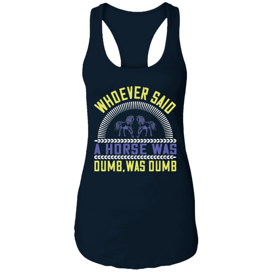 Horse Design Ladies Ideal Racerback Tank - Alexecom.com