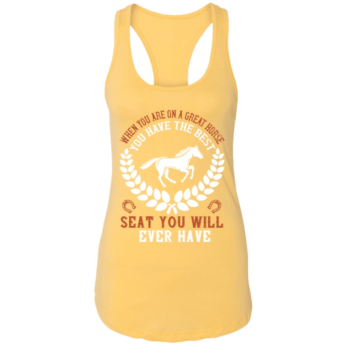 Horse Design Ladies Ideal Racerback Tank - Alexecom.com
