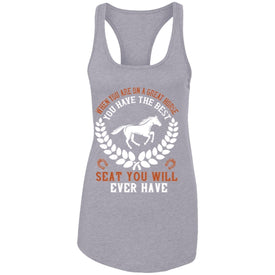 Horse Design Ladies Ideal Racerback Tank