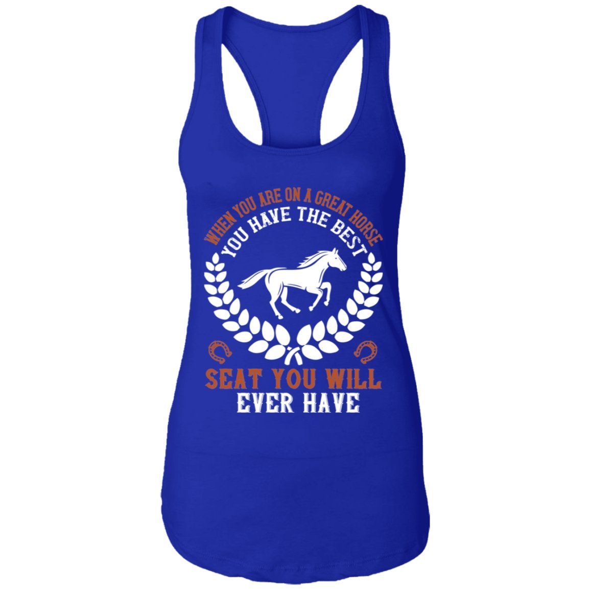 Horse Design Ladies Ideal Racerback Tank - Alexecom.com