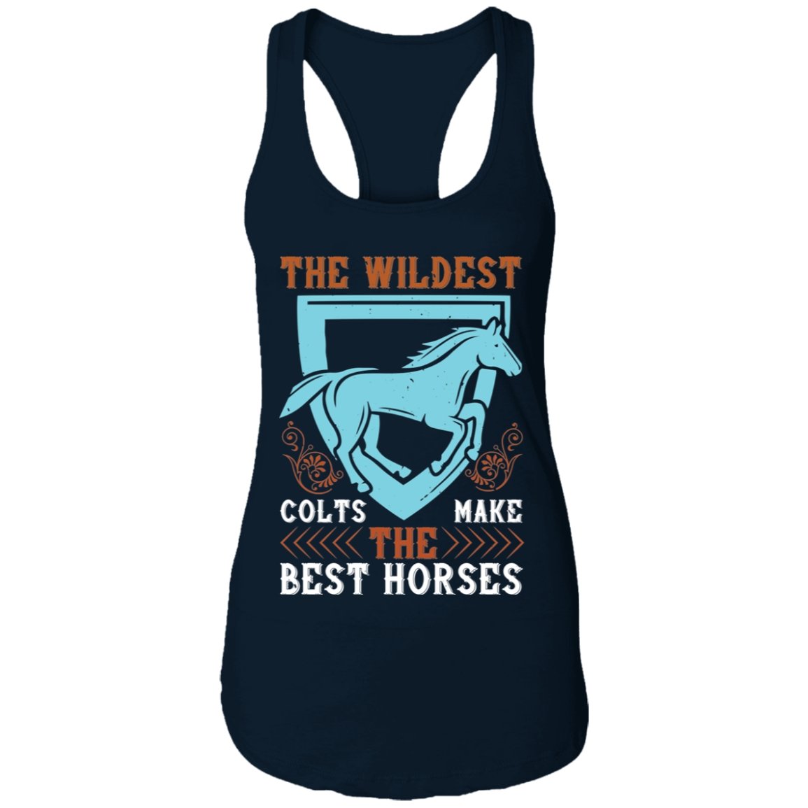 Horse Design Ladies Ideal Racerback Tank - Alexecom.com
