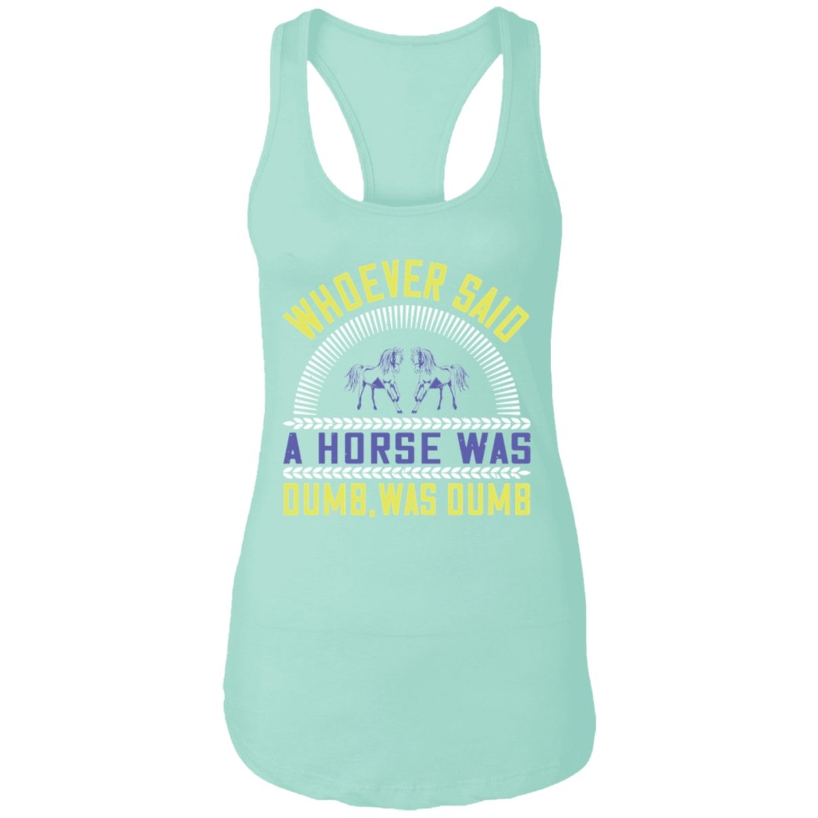 Horse Design Ladies Ideal Racerback Tank - Alexecom.com