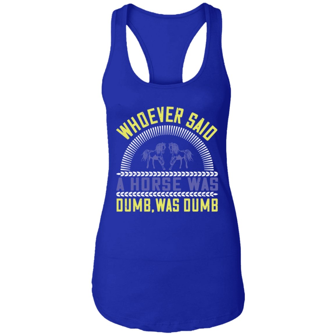 Horse Design Ladies Ideal Racerback Tank - Alexecom.com