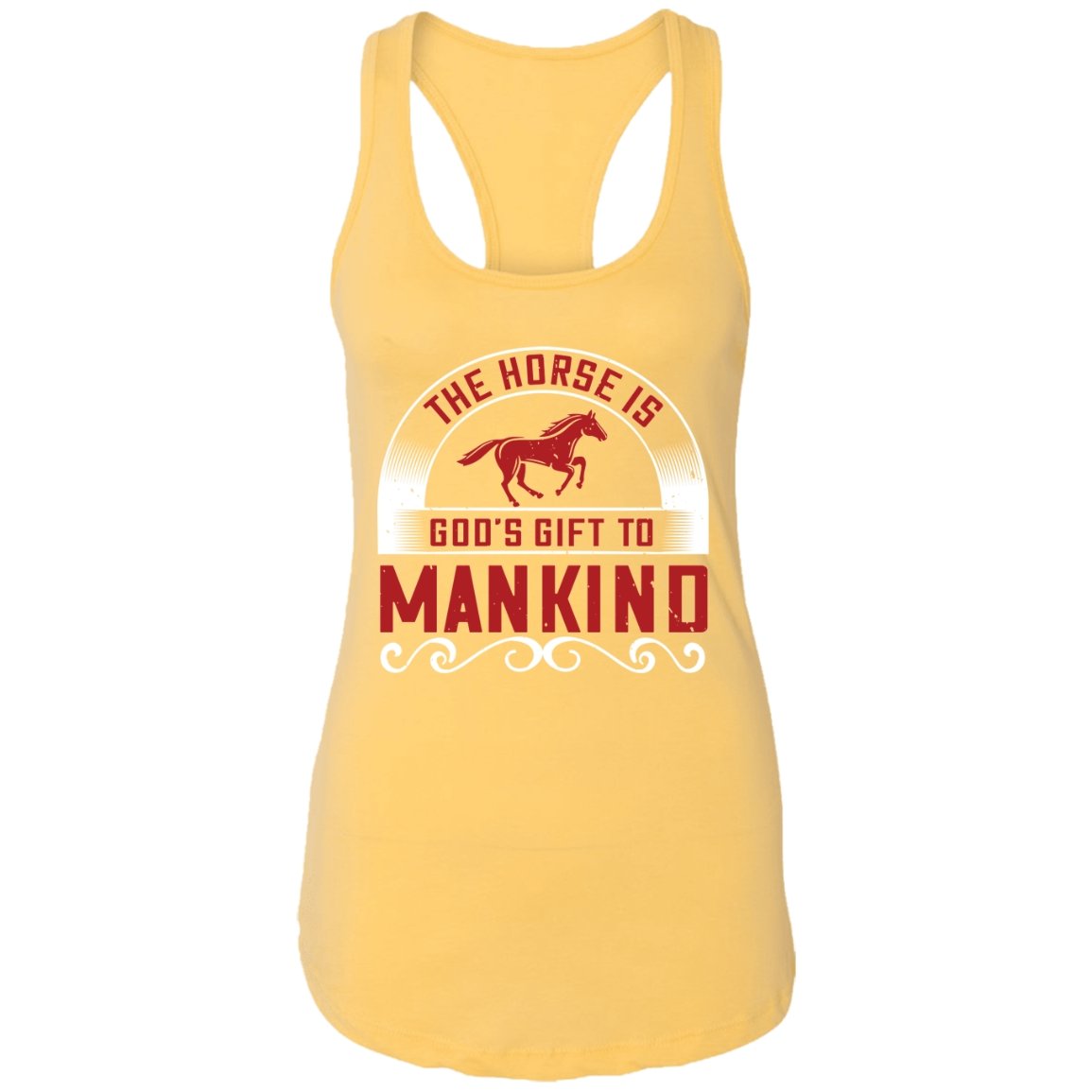 Horse Design Ladies Ideal Racerback Tank - Alexecom.com