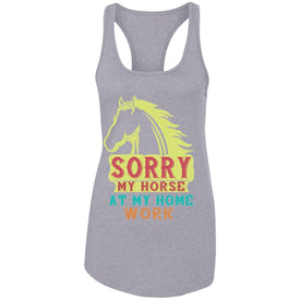 Horse Design Ladies Ideal Racerback Tank