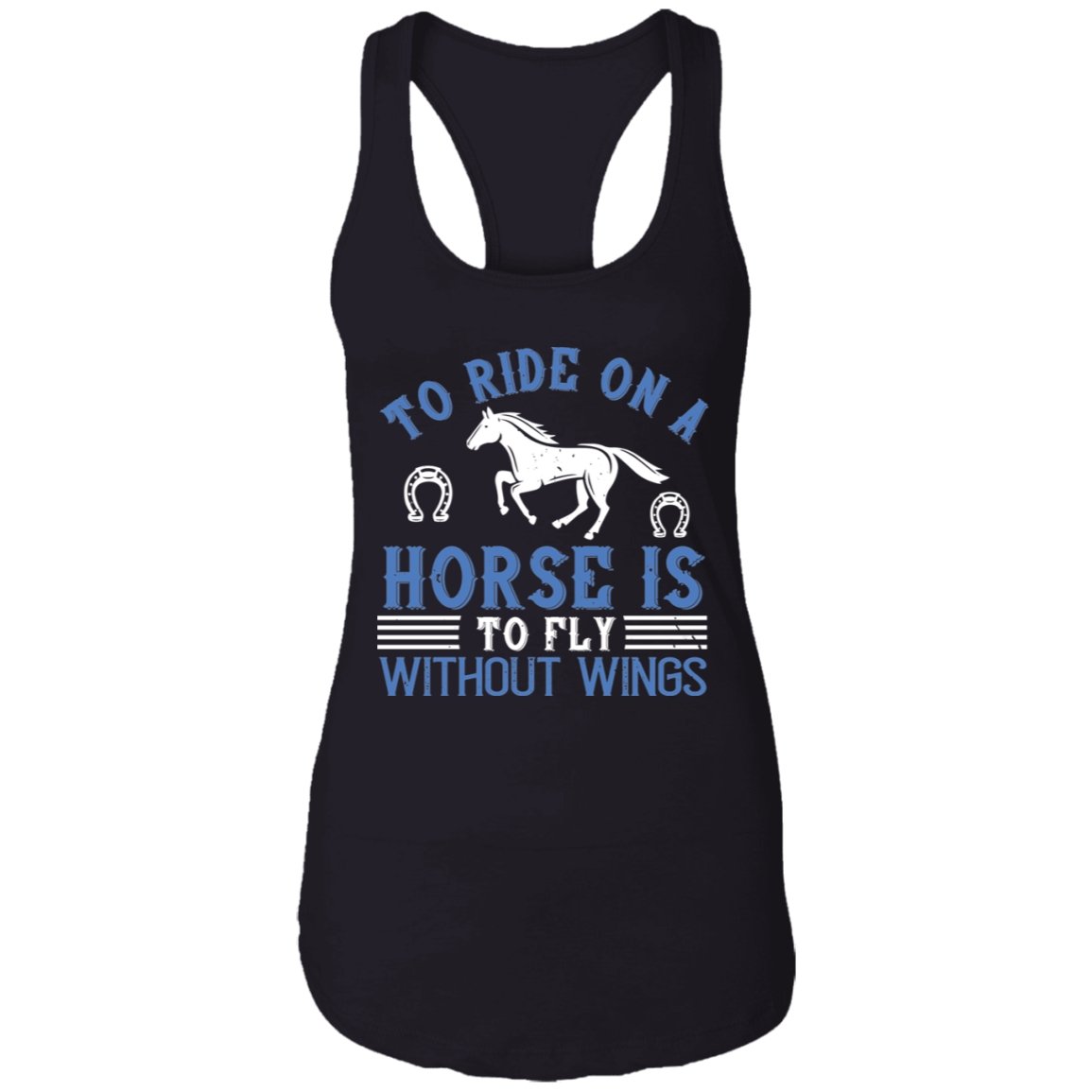 Horse Design Ladies Ideal Racerback Tank - Alexecom.com
