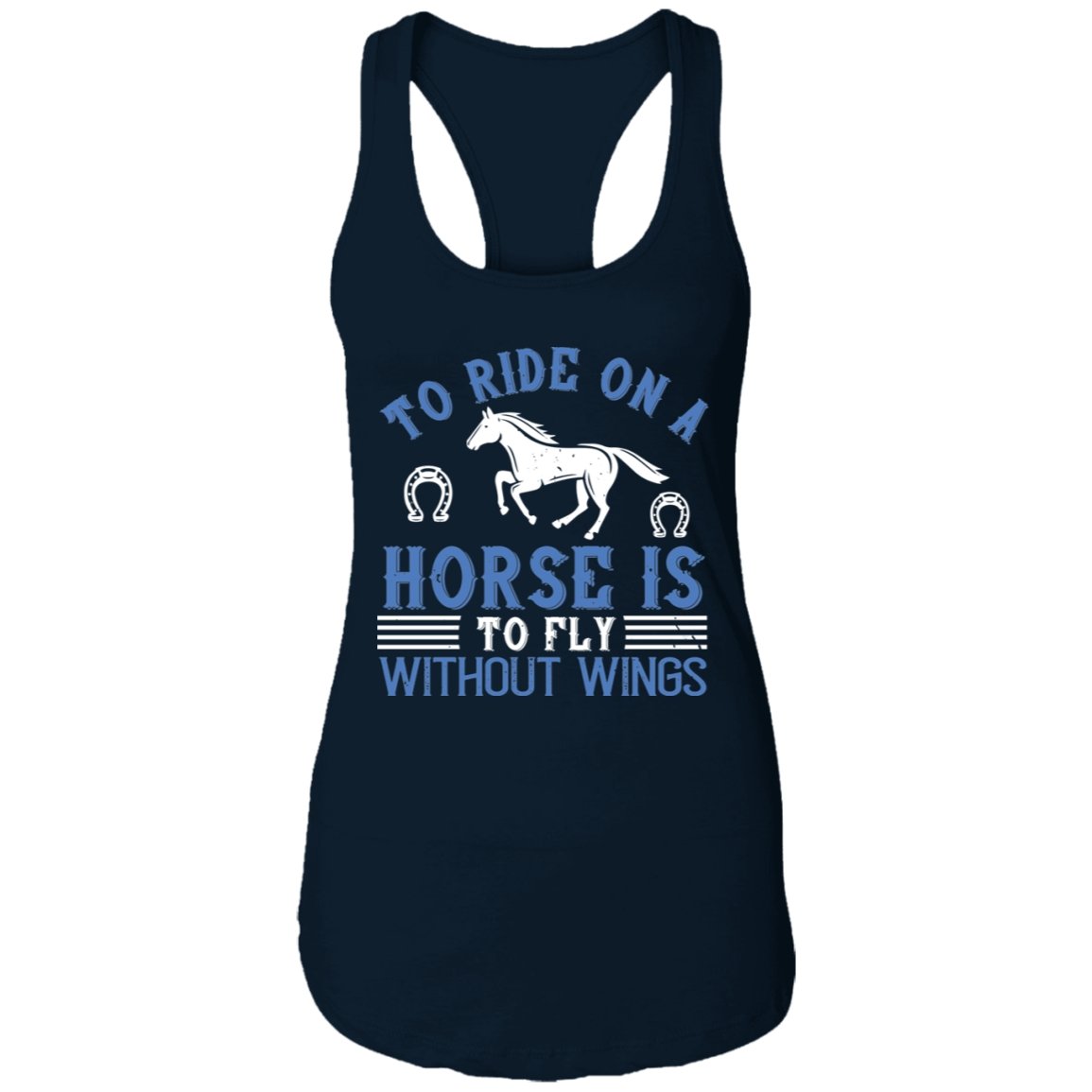Horse Design Ladies Ideal Racerback Tank - Alexecom.com