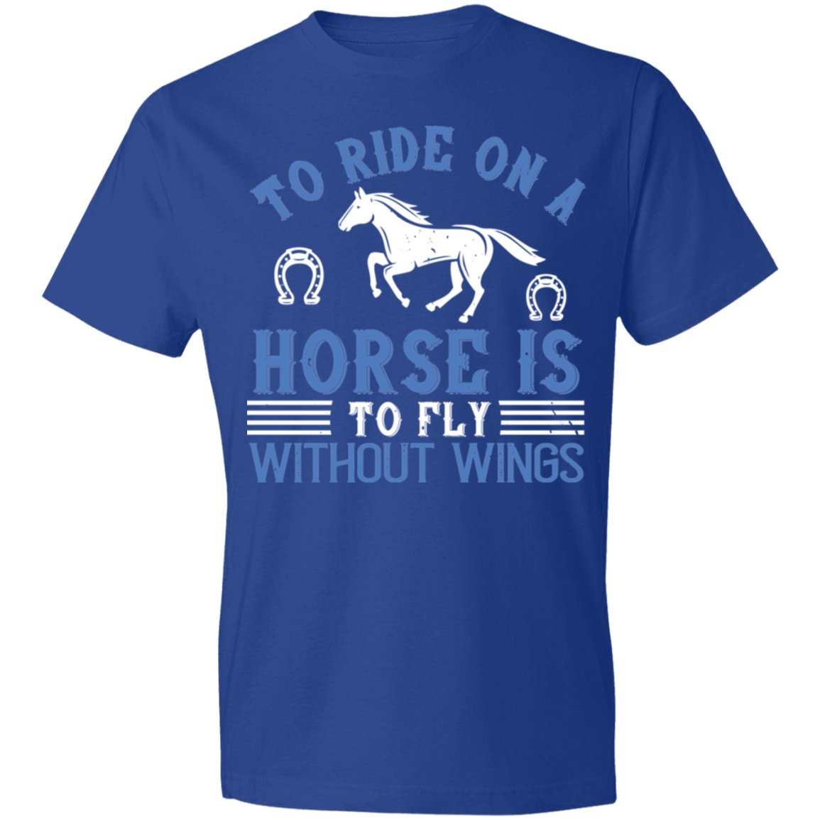 Horse Design Lightweight T-Shirt 4.5 oz - Alexecom.com