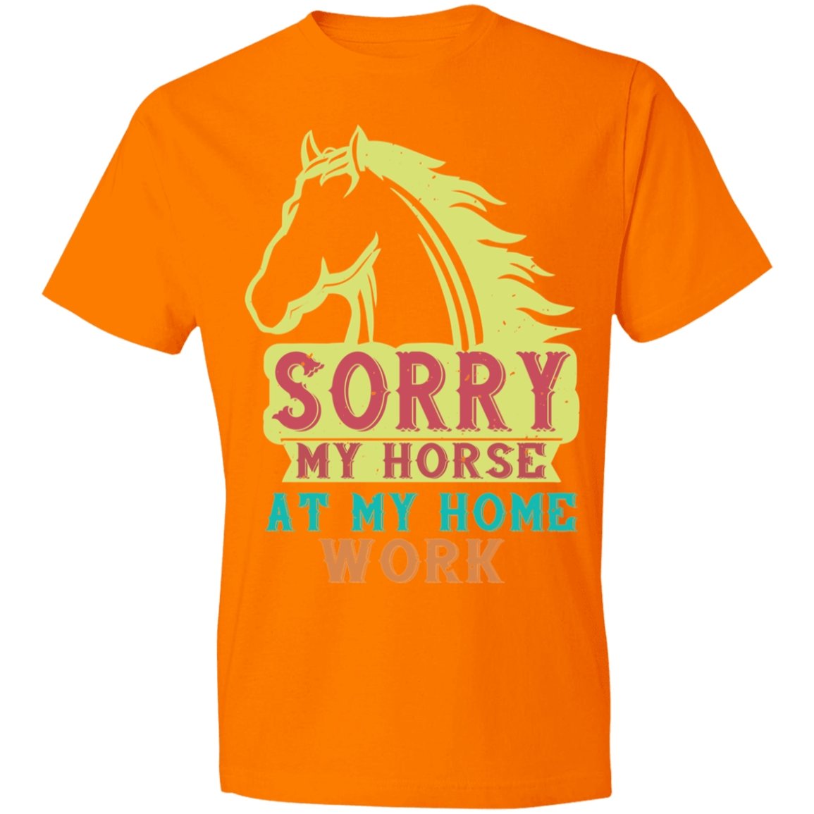 Horse Design Lightweight T-Shirt 4.5 oz - Alexecom.com