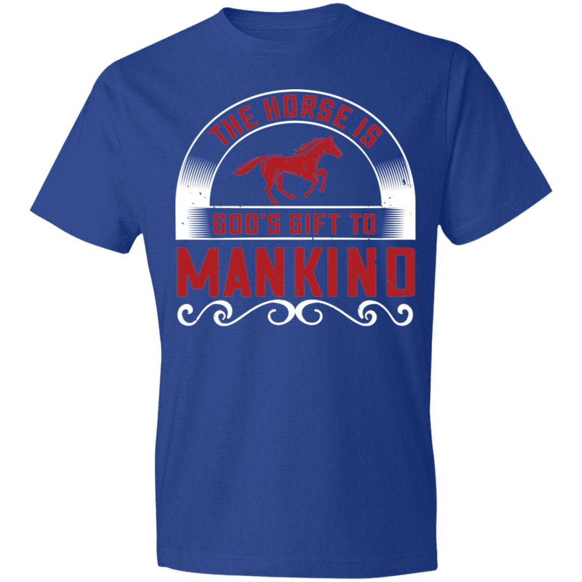 Horse Design Lightweight T-Shirt 4.5 oz - Alexecom.com