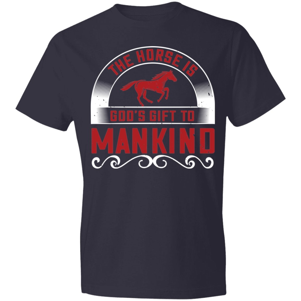 Horse Design Lightweight T-Shirt 4.5 oz - Alexecom.com