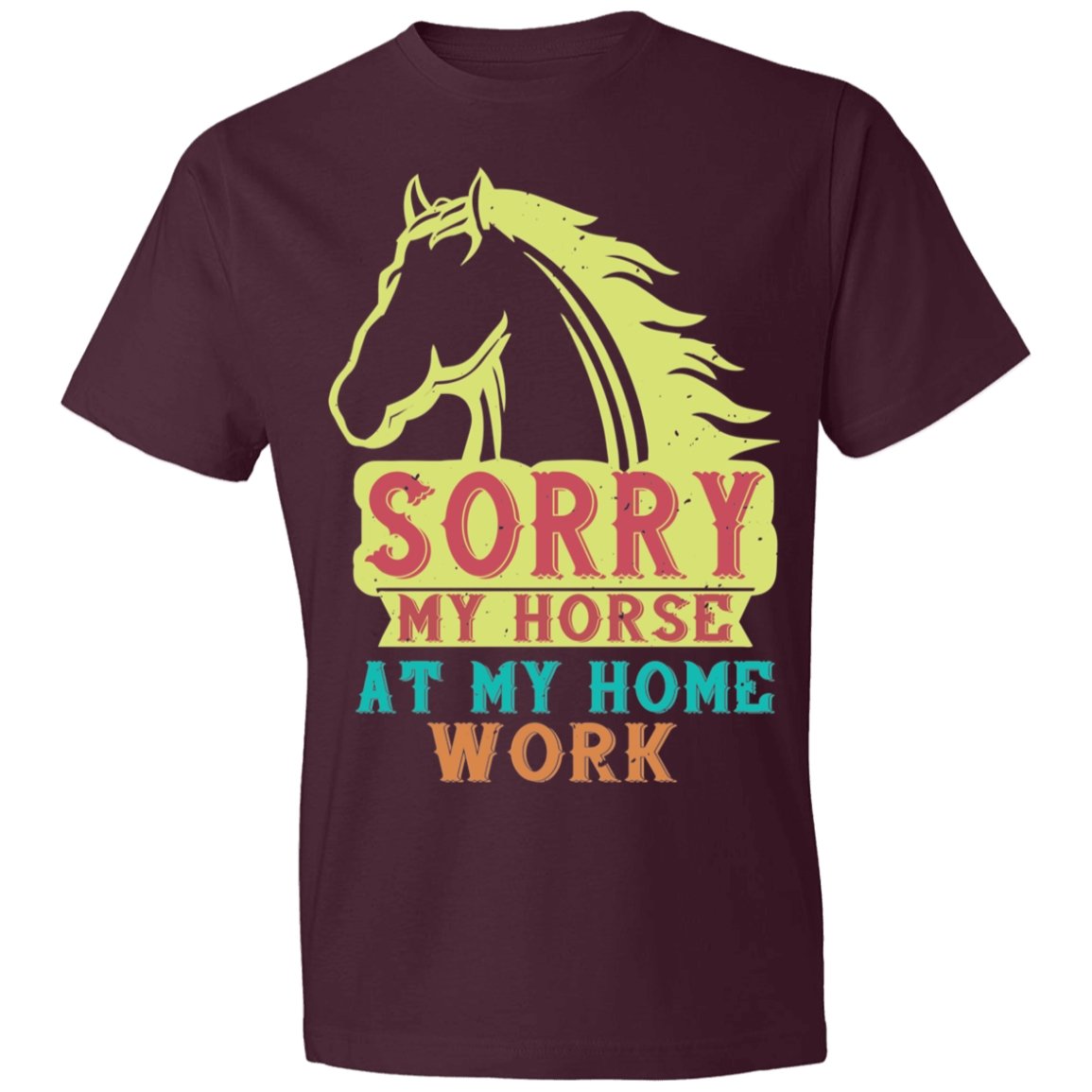 Horse Design Lightweight T-Shirt 4.5 oz - Alexecom.com
