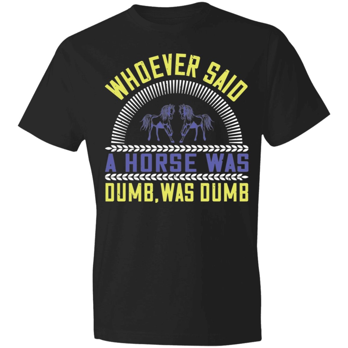 Horse Design Lightweight T-Shirt 4.5 oz - Alexecom.com