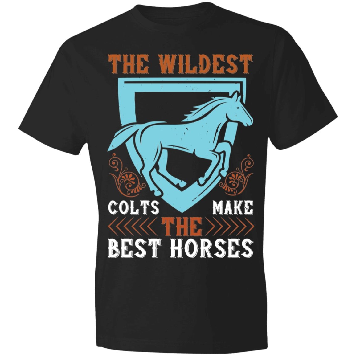 Horse Design Lightweight T-Shirt 4.5 oz - Alexecom.com