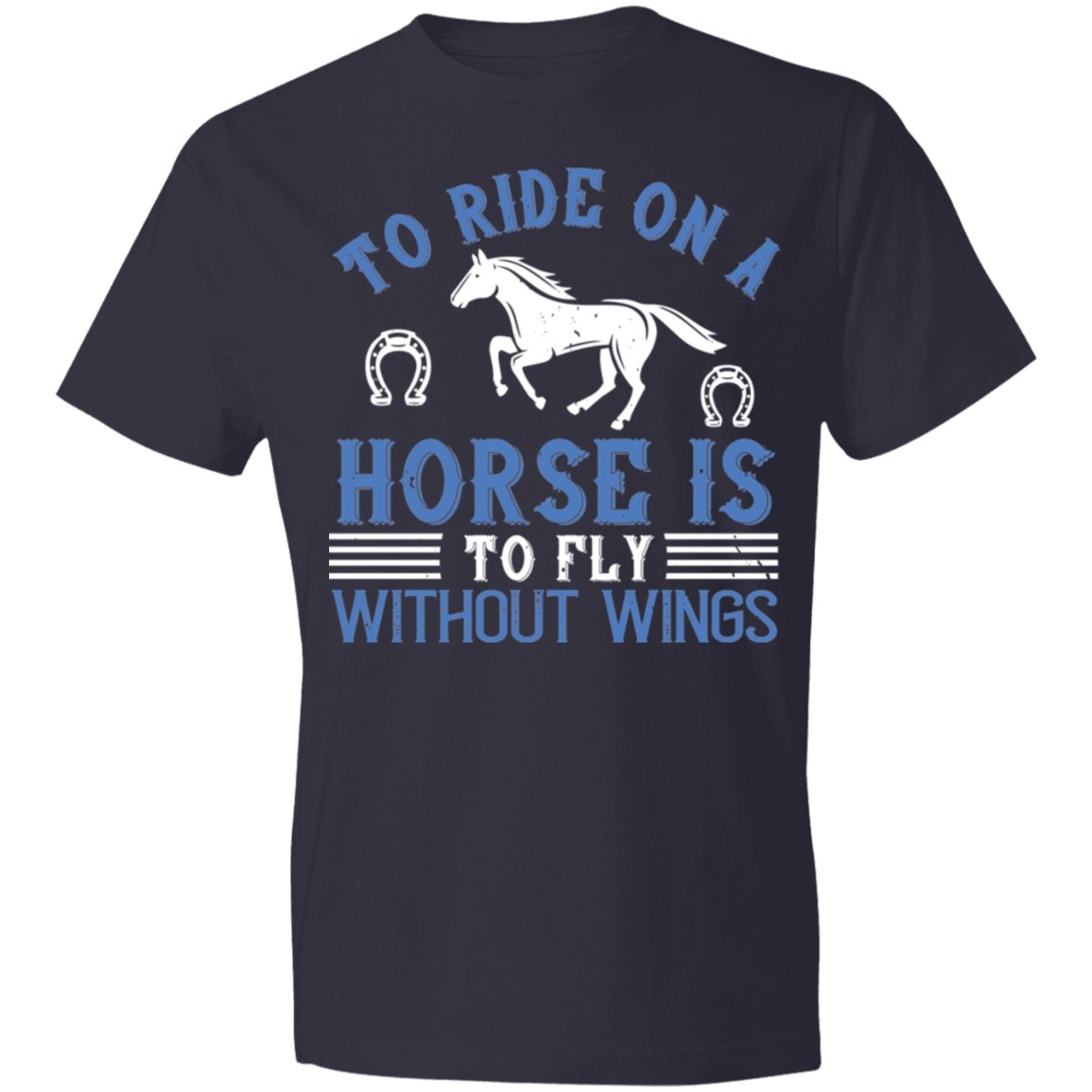 Horse Design Lightweight T-Shirt 4.5 oz - Alexecom.com