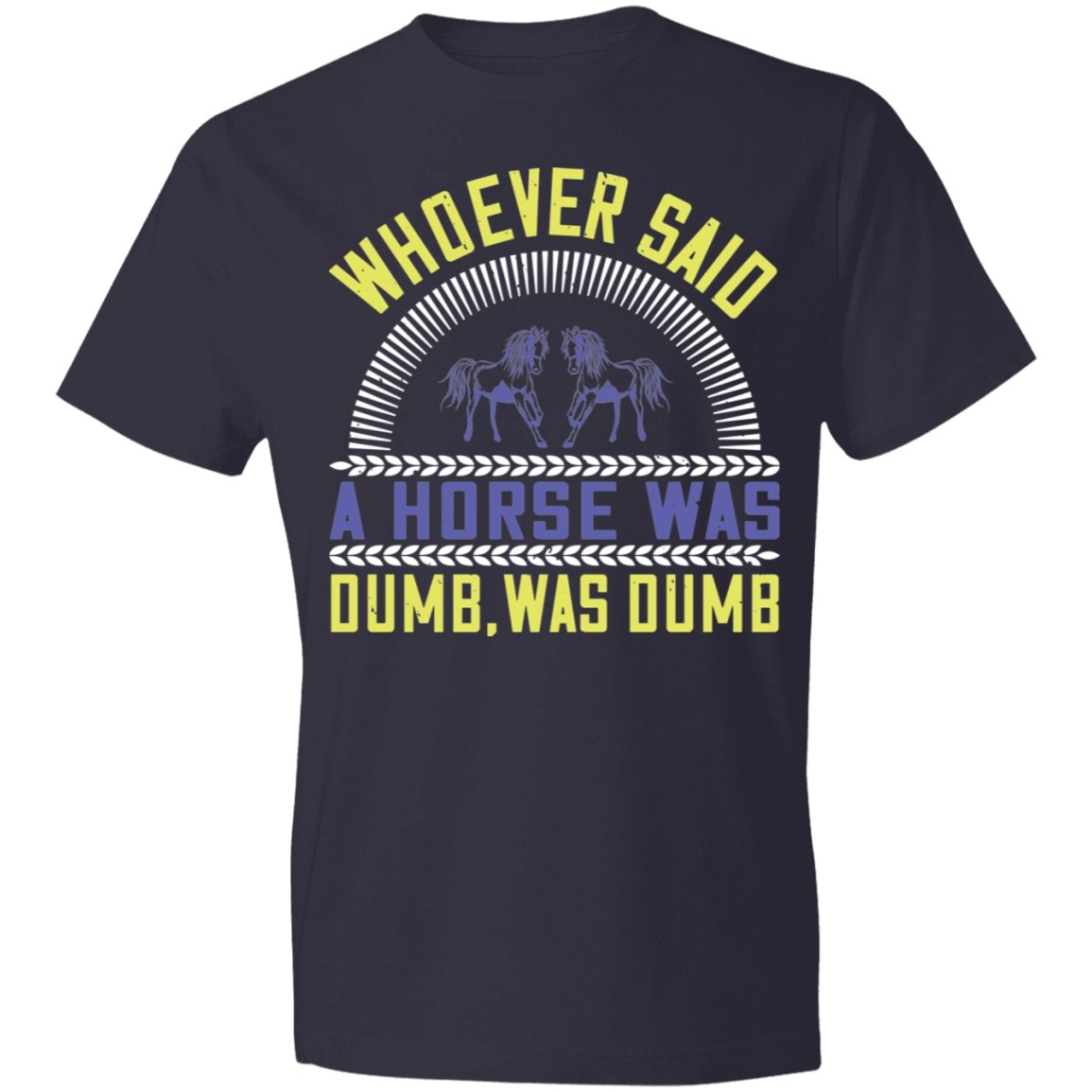 Horse Design Lightweight T-Shirt 4.5 oz - Alexecom.com