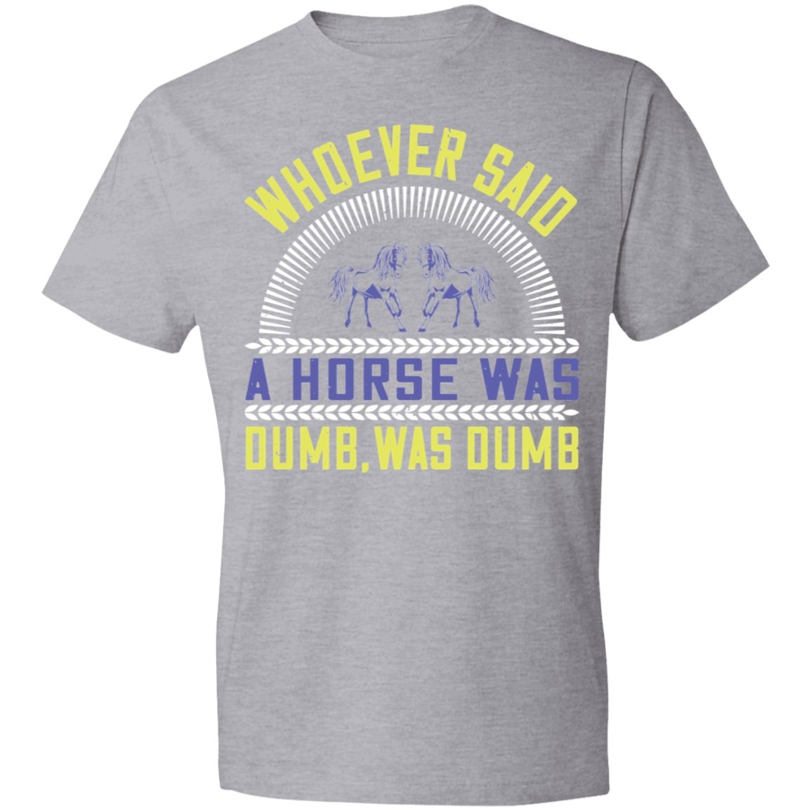 Horse Design Lightweight T-Shirt 4.5 oz - Alexecom.com