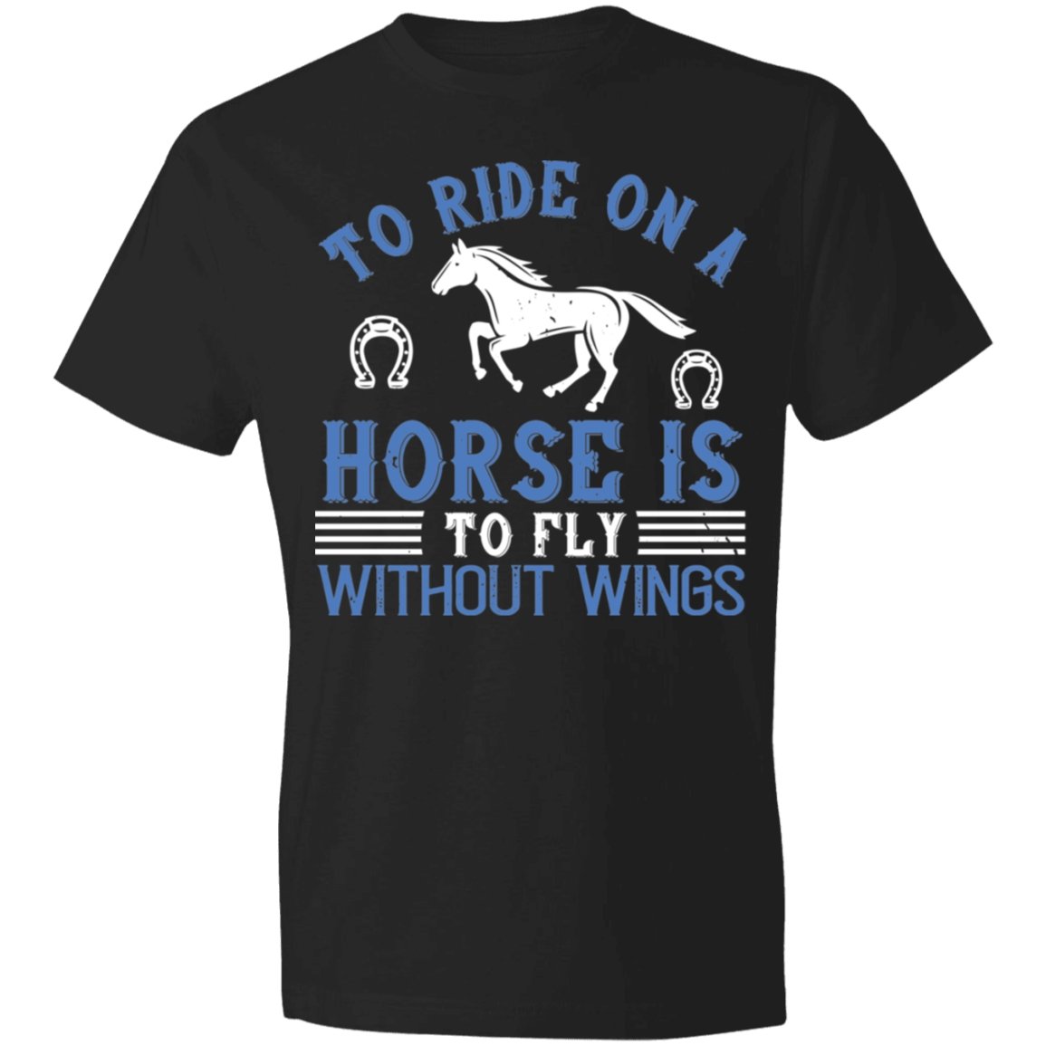 Horse Design Lightweight T-Shirt 4.5 oz - Alexecom.com