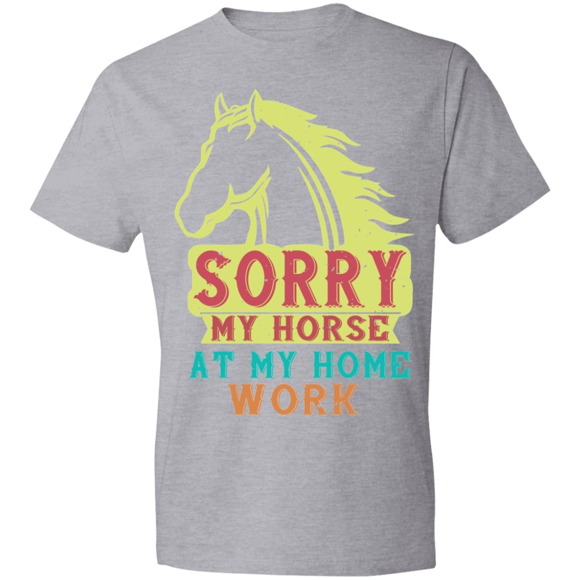 Horse Design Lightweight T-Shirt 4.5 oz - Alexecom.com