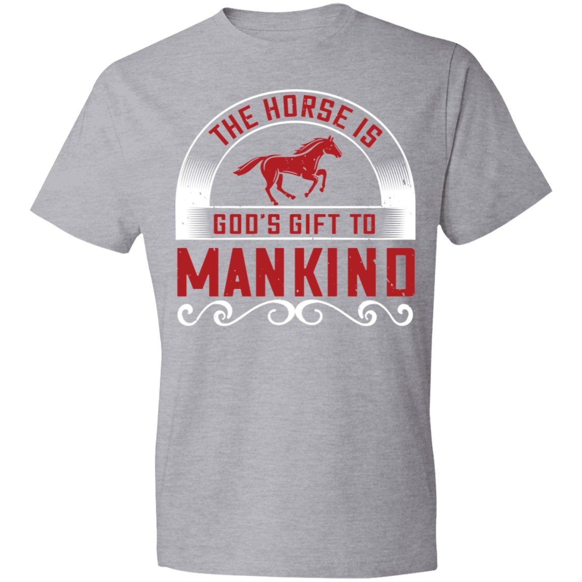 Horse Design Lightweight T-Shirt 4.5 oz - Alexecom.com