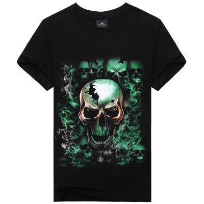 Image of Hot Sale Brand New Fashion Summer Men T-shirt 3d Print Nightmare Tiger Short-Sleeved Casual Tops Tees Men's Plus Size Shirts - Alexecom.com
