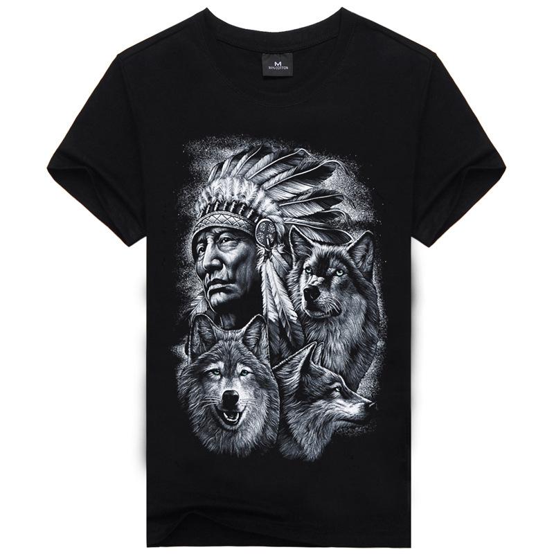 Hot Sale Brand New Fashion Summer Men T-shirt 3d Print Nightmare Tiger Short-Sleeved Casual Tops Tees Men's Plus Size Shirts - Alexecom.com