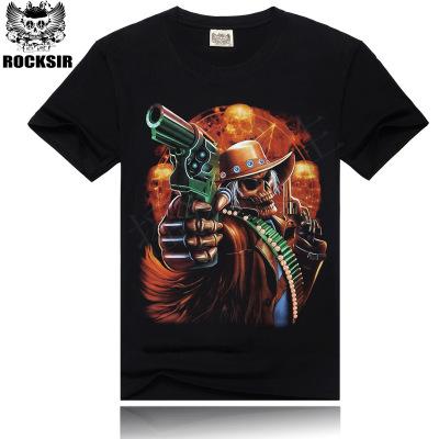 Image of Hot Sale Brand New Fashion Summer Men T-shirt 3d Print Nightmare Tiger Short-Sleeved Casual Tops Tees Men's Plus Size Shirts - Alexecom.com