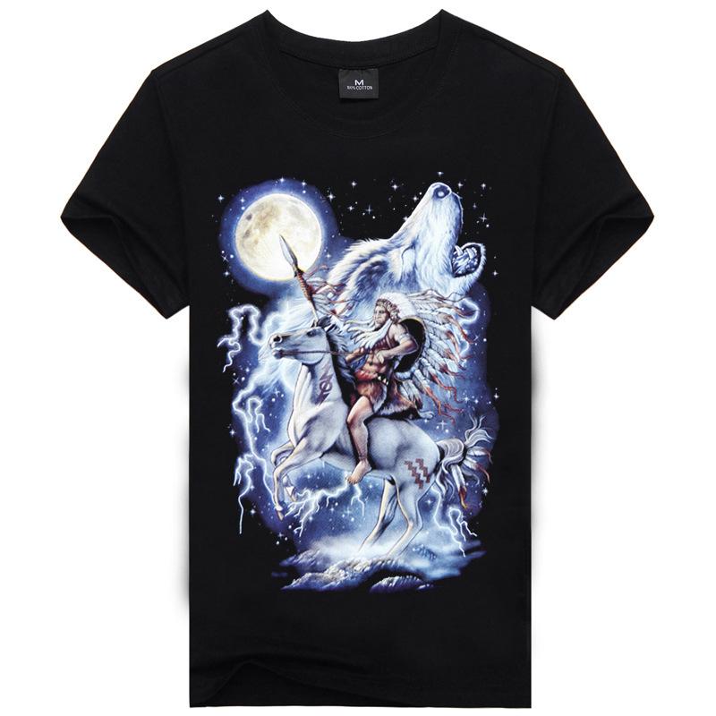 Hot Sale Brand New Fashion Summer Men T-shirt 3d Print Nightmare Tiger Short-Sleeved Casual Tops Tees Men's Plus Size Shirts - Alexecom.com