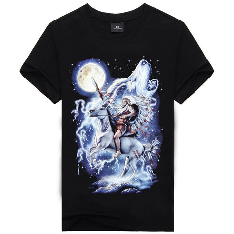 Image of Hot Sale Brand New Fashion Summer Men T-shirt 3d Print Nightmare Tiger Short-Sleeved Casual Tops Tees Men's Plus Size Shirts - Alexecom.com