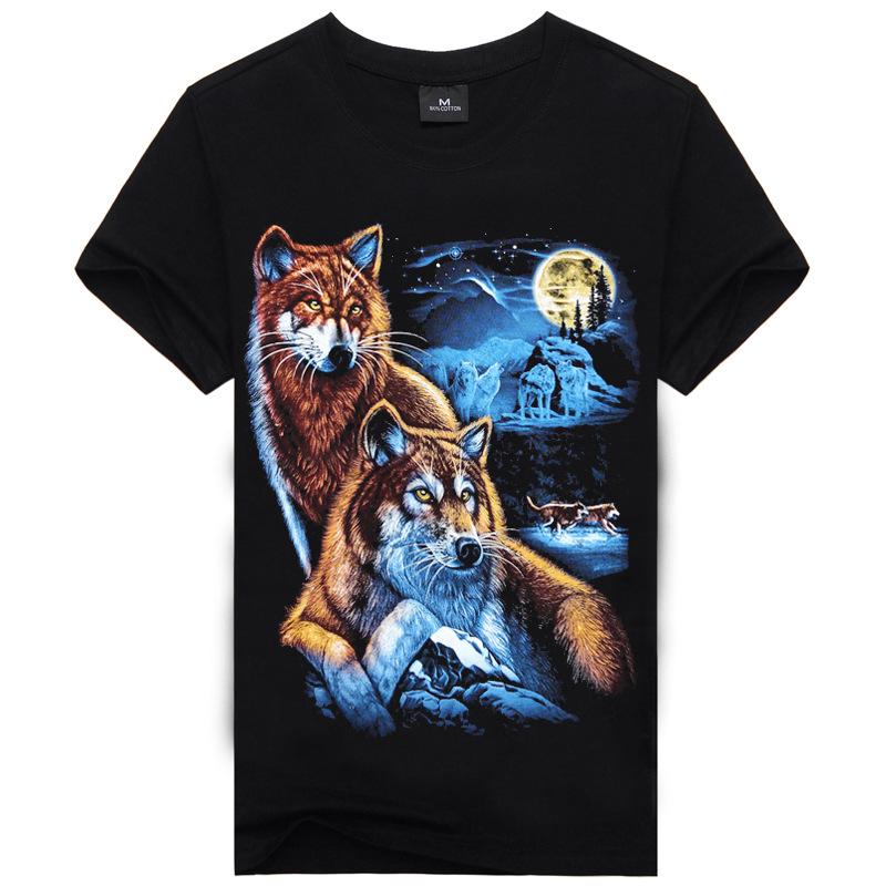 Hot Sale Brand New Fashion Summer Men T-shirt 3d Print Nightmare Tiger Short-Sleeved Casual Tops Tees Men's Plus Size Shirts - Alexecom.com