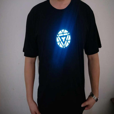 Image of Illuminated Iron Man T-Shirt - Alexecom.com